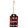Cozy Merry Christmas Plaid Gift Tag Ornament - 4 Asstd.