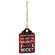 Cozy Merry Christmas Plaid Gift Tag Ornament - 4 Asstd.