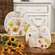 Golden Fall Wildflower Wooden Pumpkin Sitter, 2 Asstd. 38610;