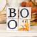 Golden Floral Wildflower Boo Ghost 2" Square Blocks, 4/Set 38616;