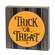 Trick or Treat Black Ticking Stripe Box Sign 38643Trick or Treat Black Ticking Stripe Box Sign 38643;