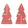 Wooden Dimensional Yuletide Christmas Tree Sitters, 3/Set  38660;