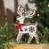 Laser Cut Standing Snowflake Reindeer Sitter 38662;
