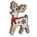 Laser Cut Standing Snowflake Reindeer Sitter 38662;