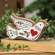 Laser Cut Holly Heart Dove Sitter 38665;