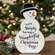 Wonderful Christmas Time Wooden Snowman Sitter, 10"H 38679;