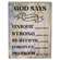 God Says Bible Verse Box Sign