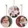 Vintage Santa Cheer Round Ornament - 3 Asstd.