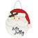 Holly Jolly Wooden Santa Hanger - 14"H