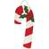 Wooden Candy Cane & Holly Hanger - 18.5"H