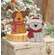 Kitten in Santa Hat & Scarf Chunky Wood Sitter