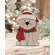 Kitten in Santa Hat & Scarf Chunky Wood Sitter