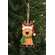 Layered Wood Reindeer in Santa Hat Ornament