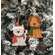 Layered Wood Puppy in Scarf Ornament