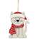 Layered Wood Cat in Hat & Scarf Ornament
