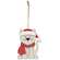 Layered Wood Cat in Hat & Scarf Ornament