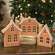 Wooden Frosted Gingerbread House Sitter, 3 Asstd. 38752;