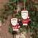 Believe & Bright Santa & Tree Wooden Ornament - 2 Asstd.