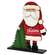 Merry Christmas Wooden Santa & Trees on Base - 9.5"H