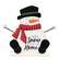 Snow Place Like Home Wooden Snowman on Base - 9"H