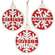Wooden Sparkle Snowflake Winter Word Bulb Ornament, 3 Asstd. 38766;