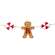 Wooden Merry Gingerbread & Peppermint Garland