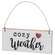 Warm Hearts Wooden Ornament - 3 Asstd.