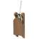 Distressed Wooden Mustard Sled with Pine - 7.25"