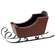 Distressed Red & Black Wooden Sleigh