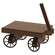 Distressed Brown Wooden Wagon