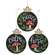 Peace, Calm, Hope Wooden Mushroom Bulb Ornament - 3 Asstd.