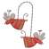 Wooden Flying Angel Mice Pair Hanging Ornament - 3 Asstd.