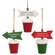 North Pole Arrow in Snowy Bucket Ornament - 3 Asstd.