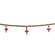 Wooden Red Topped Mushroom & Bead Garland