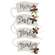 Family Words Wooden Button Holly Banner Gift Tag - 4 Asstd.