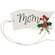 Family Words Wooden Button Holly Banner Gift Tag - 4 Asstd.