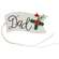 Family Words Wooden Button Holly Banner Gift Tag - 4 Asstd.