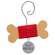 Wooden Dog Bone with Tag Ornament - 6 Asstd.