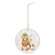 Winter Woodland Friend Round Ornament, 3”, 4 Asstd. 38894;