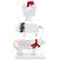 3 Set - Distressed White Wooden Winter Farm Animal Stackers