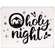 O Holy Night Nativity Silhouette Box Sign