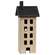 Distressed Wooden Primitive Saltbox House - 17.5"H - 3 Asstd.