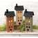 Distressed Wooden Primitive Saltbox House - 17.5"H - 3 Asstd.