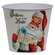 Believe in the Magic Santa White Metal Bucket
