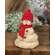 Knit Red Hat & Scarf Melting Snowman - 7"H