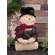 Stuffed Sherpa Woodland Plaid Snowman Doll - 19"H