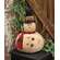 Roly Poly Primitive Snowman Tree Topper