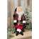 Plaid Coat Santa Doll with Jingle Bell Candy Cane
