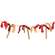 Candy Cane Rag & Bead Garland
