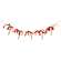 Candy Cane Rag & Bead Garland
